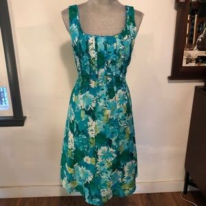 Madison Leigh Floral Tank Dress w/ Tie Back